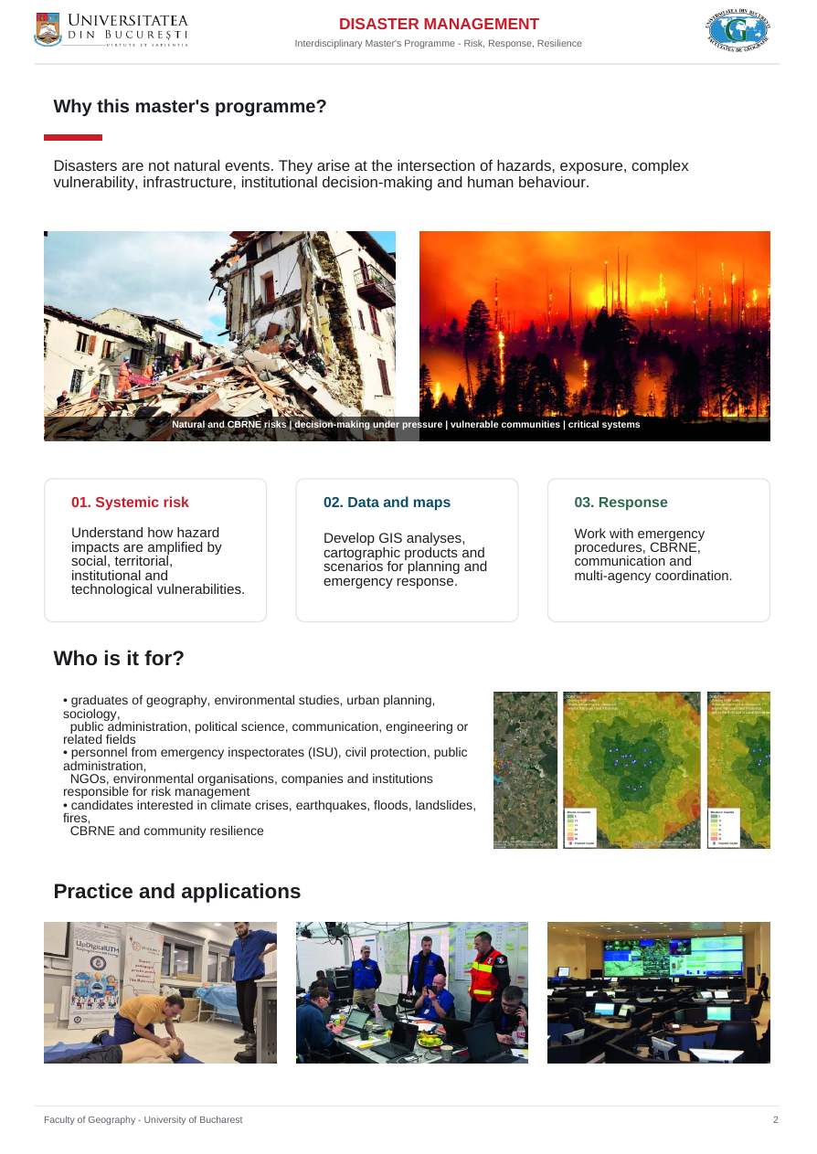 Disaster Management brochure 2026, page 2 of 4