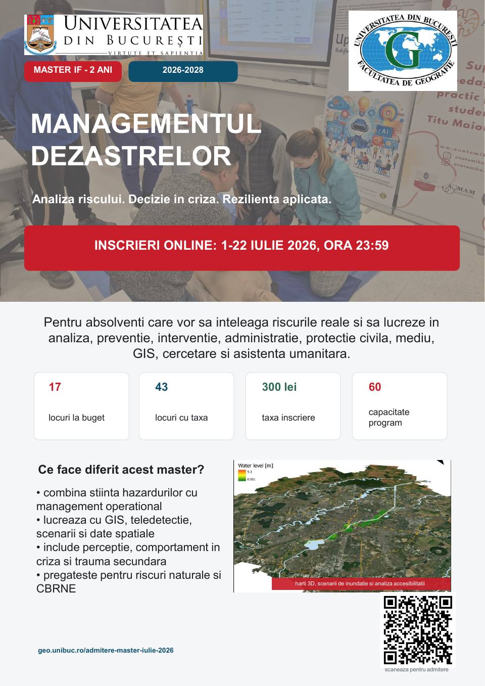 Broșura Managementul Dezastrelor 2026, pagina 1 din 4